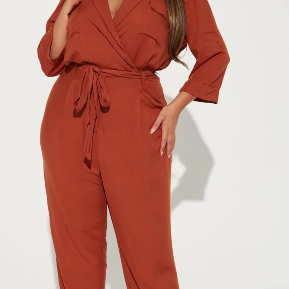 NEW WITH TAGS NEVER WORN Fashion Nova 'Start to Finish' jumpsuit Size 3X